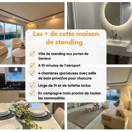 Luxury Villa, 4 With Bathroom, Near Geneva